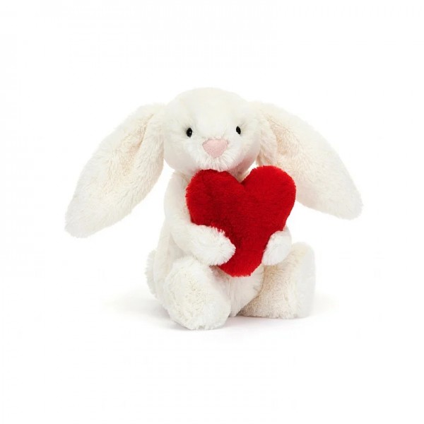Bashful Red Love Heart Bunny
