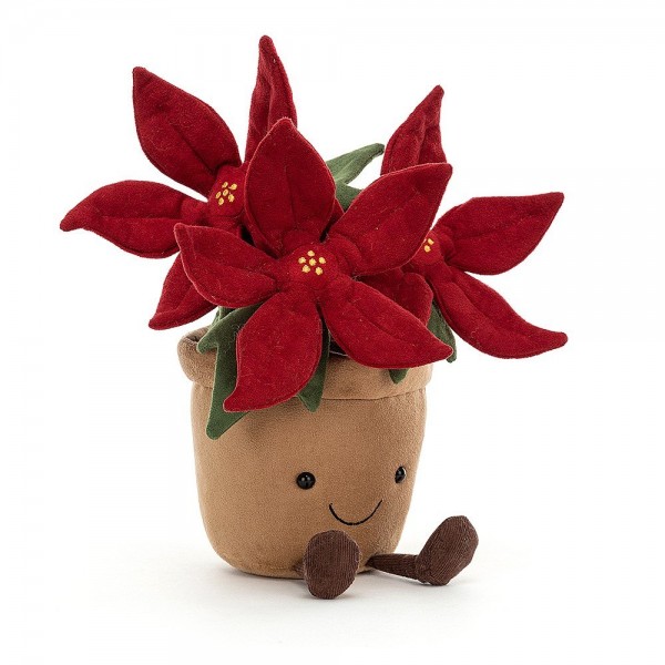 Amuseable Poinsettia/Weihnachtstern, 25x10cm