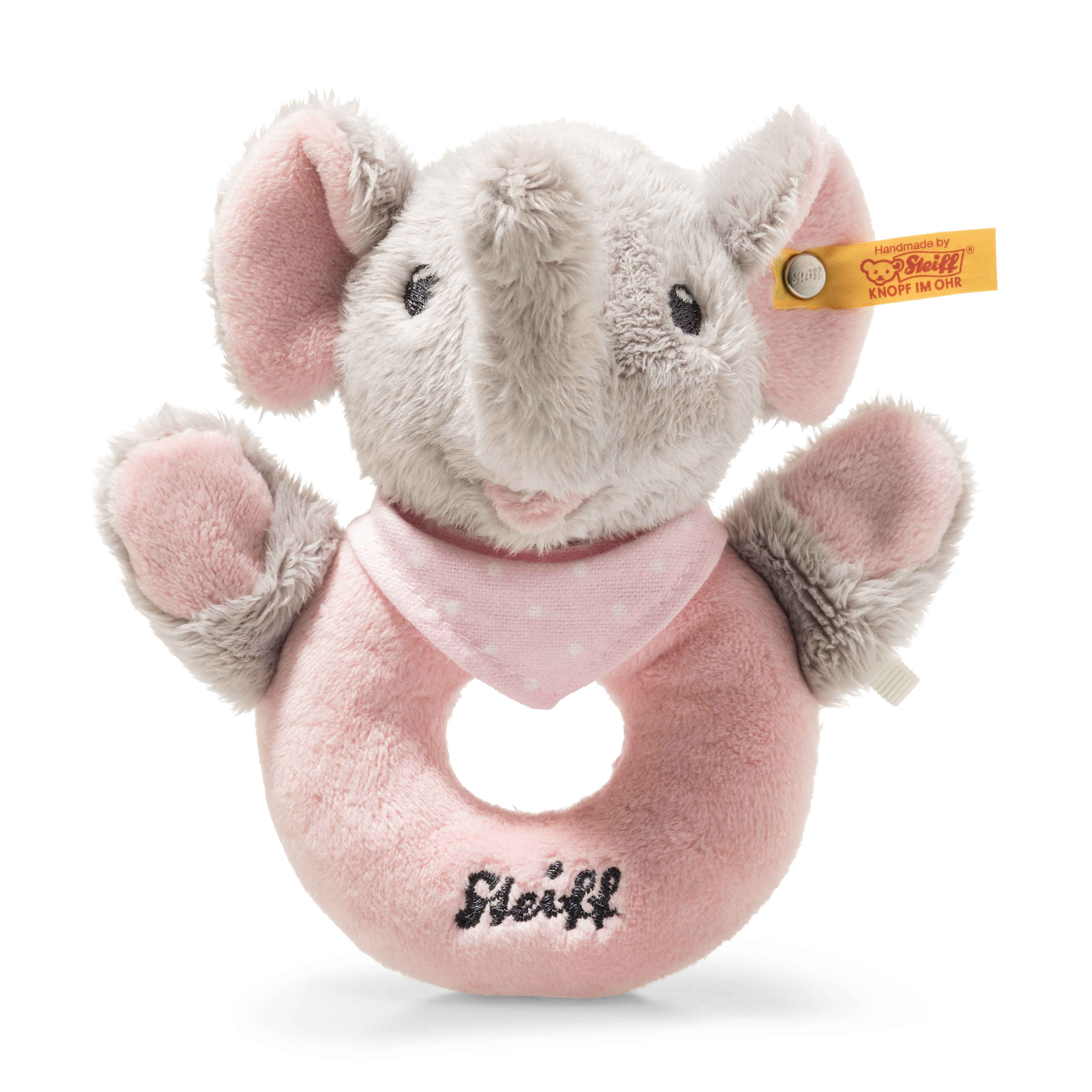 Steiff Trampili Stoffspielzeug Elefant 24 grau/rosa 